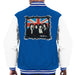 Sidney Maurer Original Portrait Of Queen Union Jack Mens Varsity Jacket - Small / Royal/White - Mens Varsity Jacket