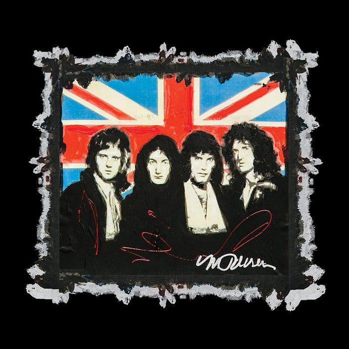 Sidney Maurer Original Portrait Of Queen Union Jack Womens Sweatshirt - Womens Sweatshirt