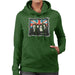 Sidney Maurer Original Portrait Of Queen Union Jack Womens Hooded Sweatshirt - Womens Hooded Sweatshirt