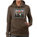 Sidney Maurer Original Portrait Of Queen Union Jack Womens Hooded Sweatshirt - Womens Hooded Sweatshirt