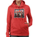 Sidney Maurer Original Portrait Of Queen Union Jack Womens Hooded Sweatshirt - Womens Hooded Sweatshirt