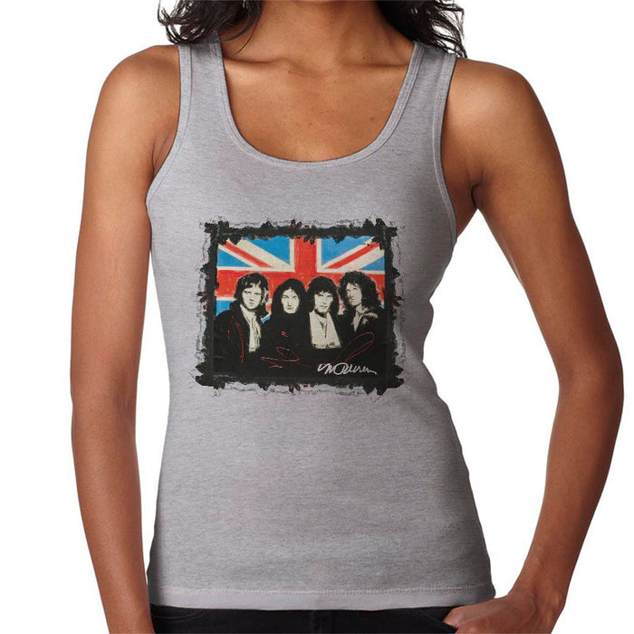 Sidney Maurer Original Portrait Of Queen Union Jack Womens Vest - Womens Vest