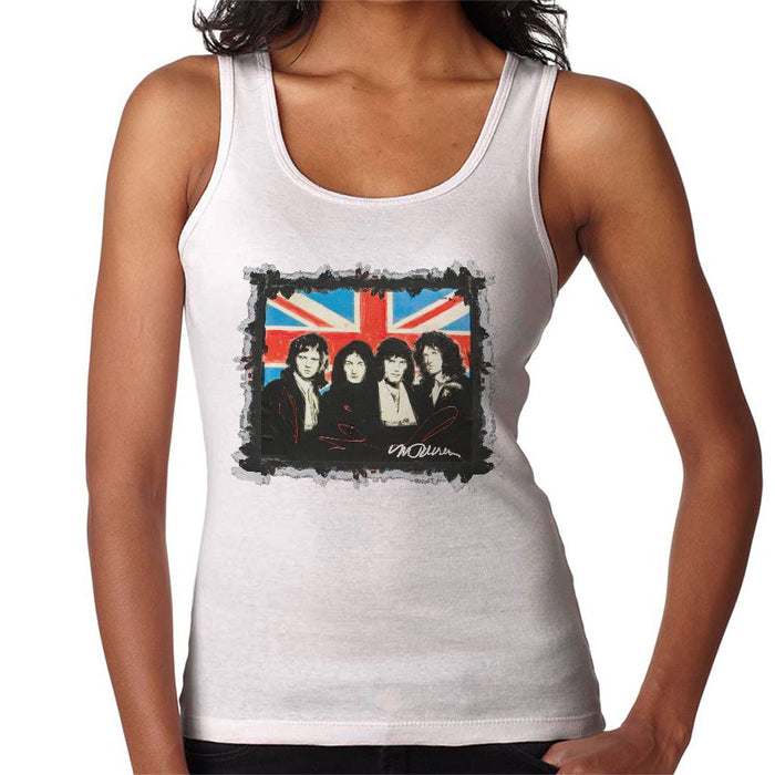 Sidney Maurer Original Portrait Of Queen Union Jack Womens Vest - Womens Vest