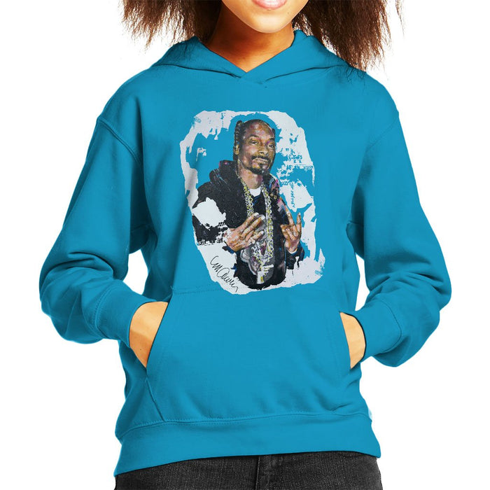 Sidney Maurer Original Portrait Of Snoop Dogg Kids Hooded Sweatshirt - Kids Boys Hooded Sweatshirt