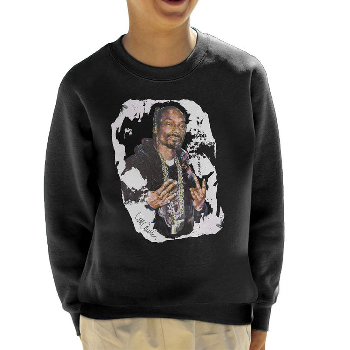 Sidney Maurer Original Portrait Of Snoop Dogg Kids Sweatshirt - Kids Boys Sweatshirt
