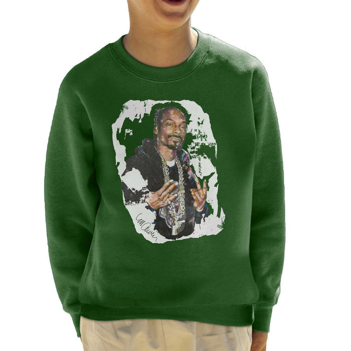 Sidney Maurer Original Portrait Of Snoop Dogg Kids Sweatshirt - Kids Boys Sweatshirt