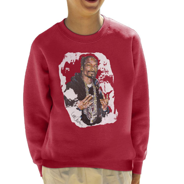 Sidney Maurer Original Portrait Of Snoop Dogg Kids Sweatshirt - Kids Boys Sweatshirt