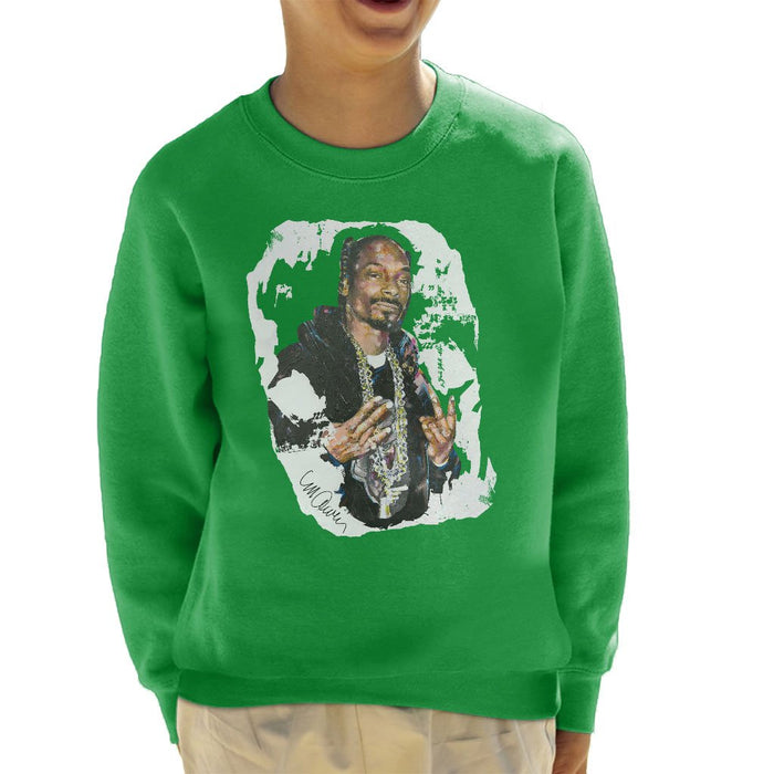 Sidney Maurer Original Portrait Of Snoop Dogg Kids Sweatshirt - Kids Boys Sweatshirt