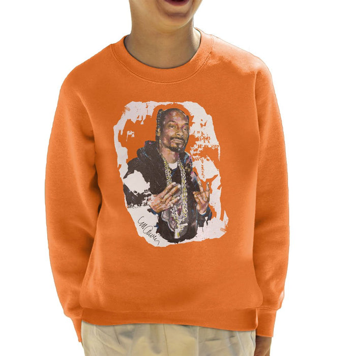 Sidney Maurer Original Portrait Of Snoop Dogg Kids Sweatshirt - Kids Boys Sweatshirt