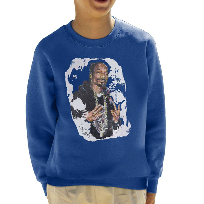 Sidney Maurer Original Portrait Of Snoop Dogg Kids Sweatshirt - Kids Boys Sweatshirt