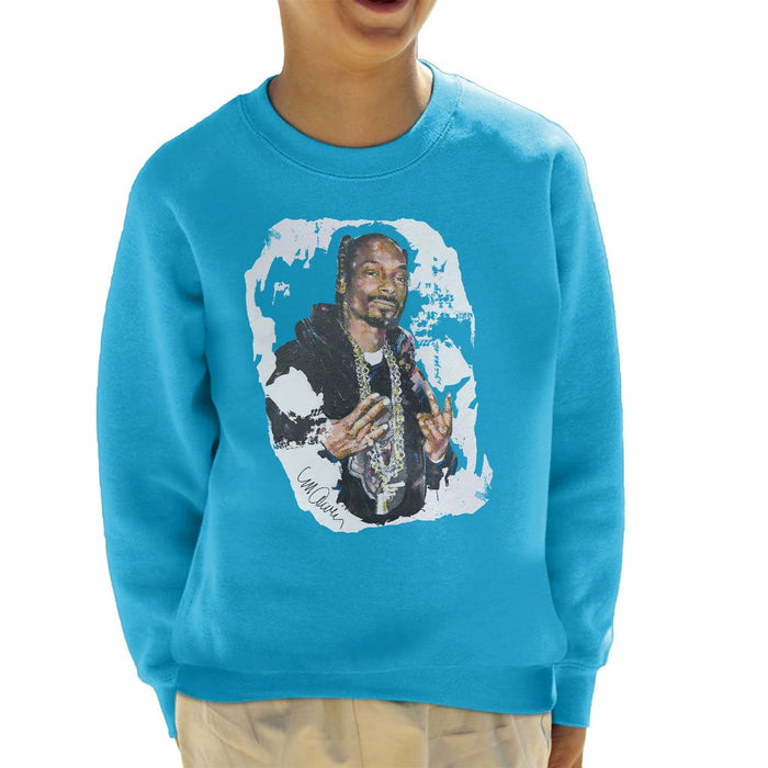 Sidney Maurer Original Portrait Of Snoop Dogg Kids Sweatshirt - Kids Boys Sweatshirt
