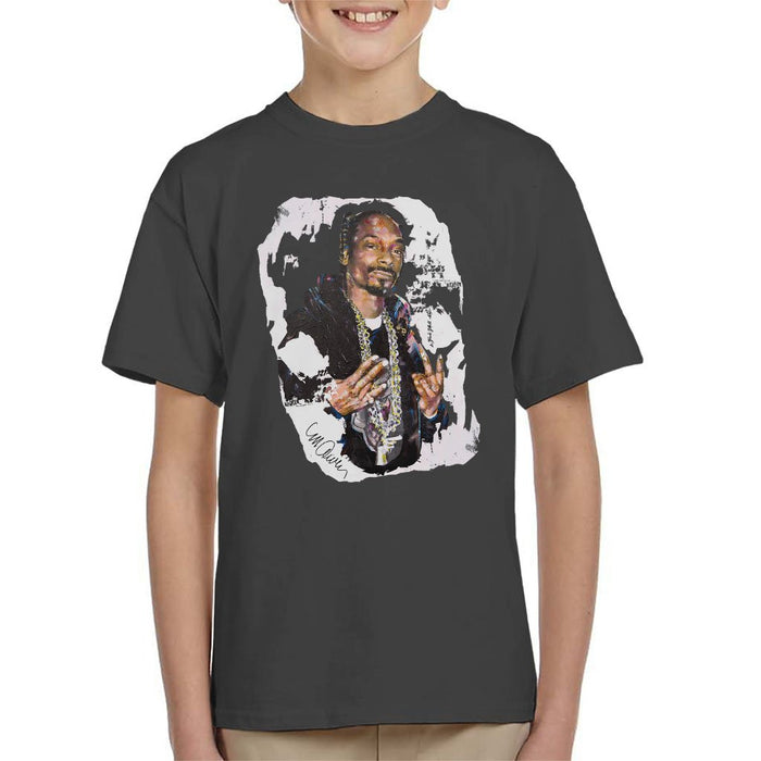 Sidney Maurer Original Portrait Of Snoop Dogg Kids T-Shirt - Kids Boys T-Shirt
