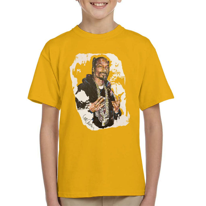 Sidney Maurer Original Portrait Of Snoop Dogg Kids T-Shirt - Kids Boys T-Shirt