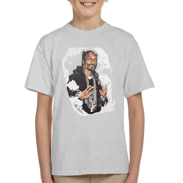 Sidney Maurer Original Portrait Of Snoop Dogg Kids T-Shirt - Kids Boys T-Shirt