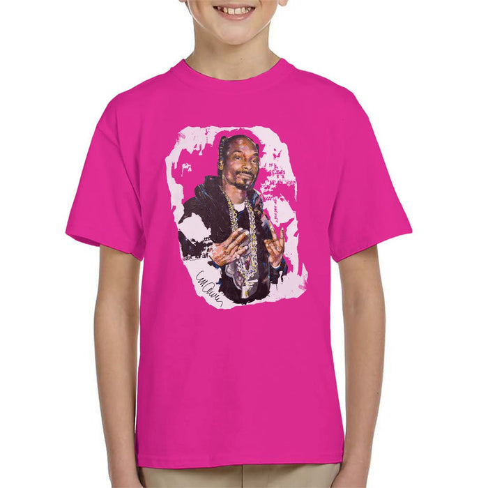 Sidney Maurer Original Portrait Of Snoop Dogg Kids T-Shirt - Kids Boys T-Shirt