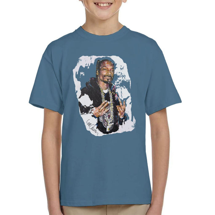 Sidney Maurer Original Portrait Of Snoop Dogg Kids T-Shirt - Kids Boys T-Shirt