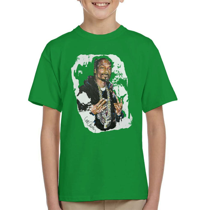 Sidney Maurer Original Portrait Of Snoop Dogg Kids T-Shirt - Kids Boys T-Shirt