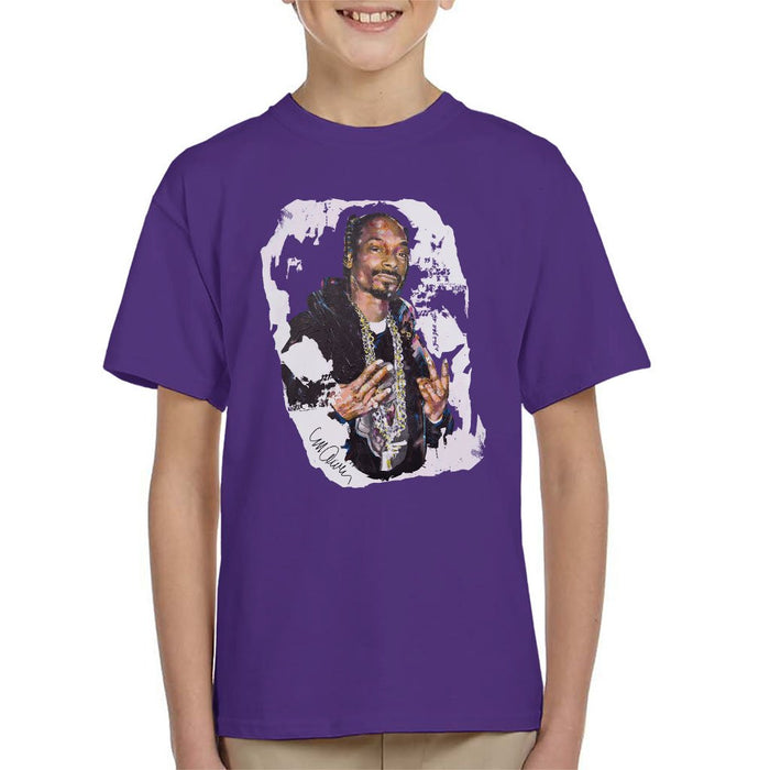 Sidney Maurer Original Portrait Of Snoop Dogg Kids T-Shirt - Kids Boys T-Shirt