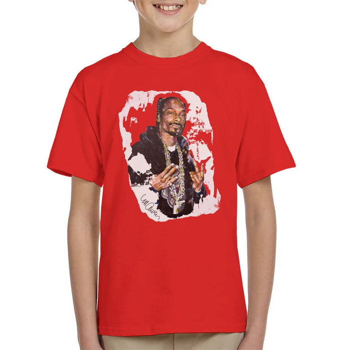 Sidney Maurer Original Portrait Of Snoop Dogg Kids T-Shirt - Kids Boys T-Shirt