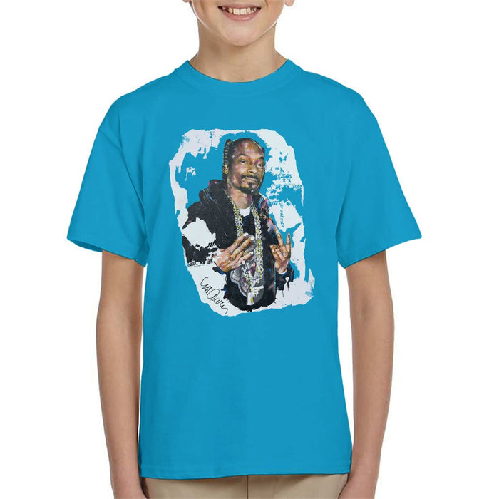 Sidney Maurer Original Portrait Of Snoop Dogg Kids T-Shirt - Kids Boys T-Shirt