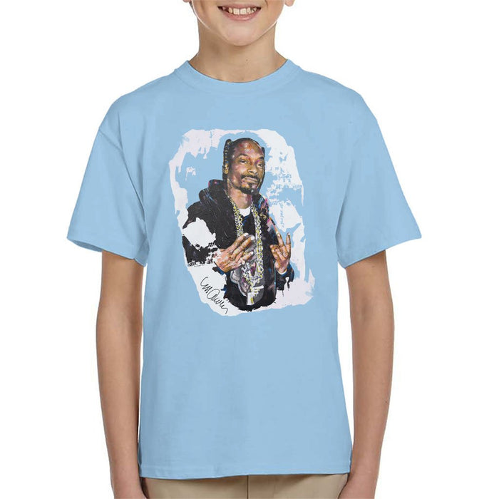 Sidney Maurer Original Portrait Of Snoop Dogg Kids T-Shirt - Kids Boys T-Shirt