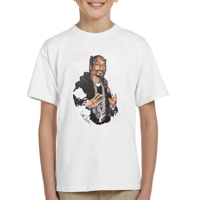 Sidney Maurer Original Portrait Of Snoop Dogg Kids T-Shirt - Kids Boys T-Shirt
