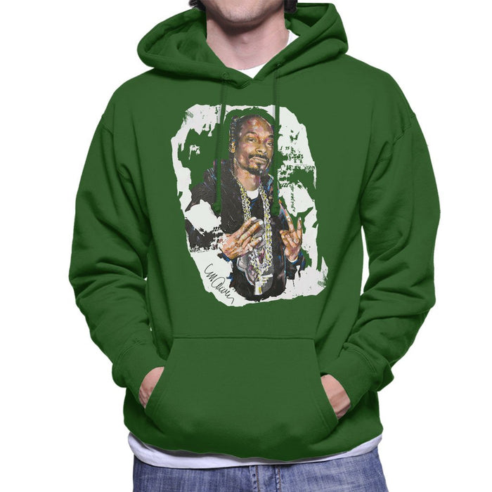 Sidney Maurer Original Portrait Of Snoop Dogg Mens Hooded Sweatshirt - Mens Hooded Sweatshirt