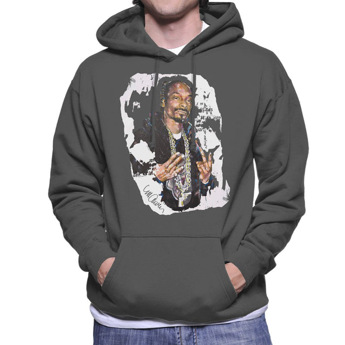 Sidney Maurer Original Portrait Of Snoop Dogg Mens Hooded Sweatshirt - Mens Hooded Sweatshirt