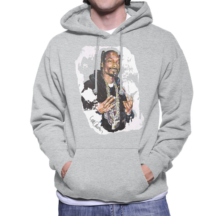 Sidney Maurer Original Portrait Of Snoop Dogg Mens Hooded Sweatshirt - Mens Hooded Sweatshirt