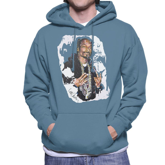 Sidney Maurer Original Portrait Of Snoop Dogg Mens Hooded Sweatshirt - Mens Hooded Sweatshirt