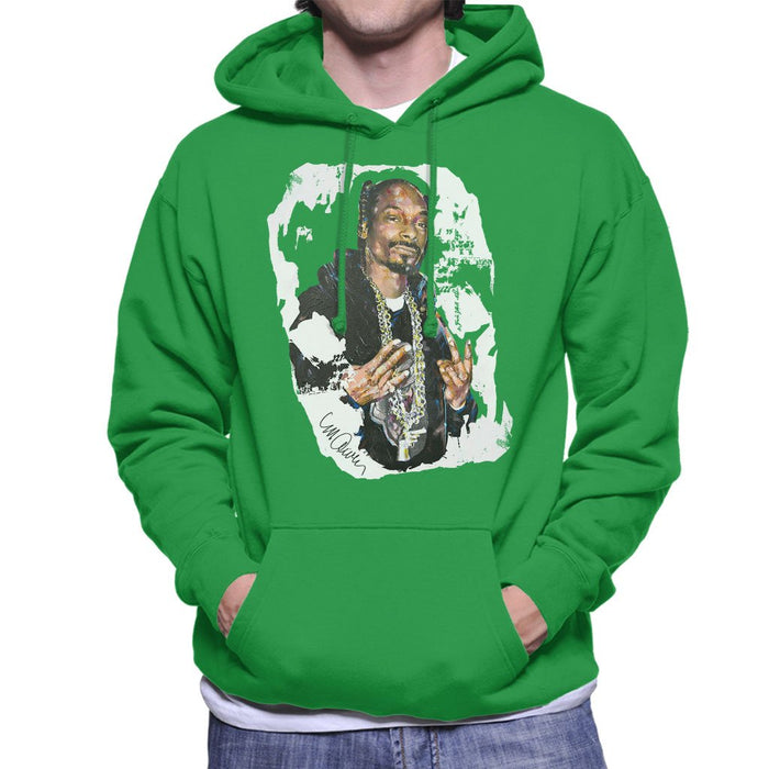 Sidney Maurer Original Portrait Of Snoop Dogg Mens Hooded Sweatshirt - Mens Hooded Sweatshirt