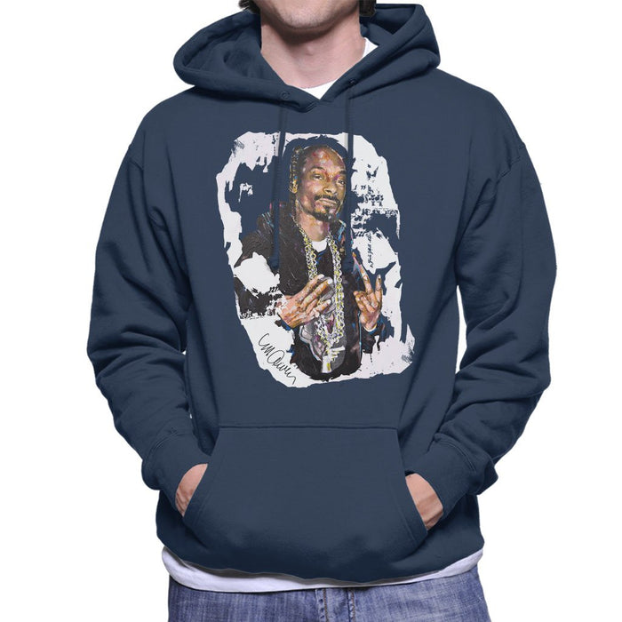 Sidney Maurer Original Portrait Of Snoop Dogg Mens Hooded Sweatshirt - Mens Hooded Sweatshirt