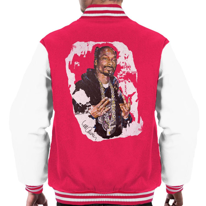 Sidney Maurer Original Portrait Of Snoop Dogg Mens Varsity Jacket - Mens Varsity Jacket