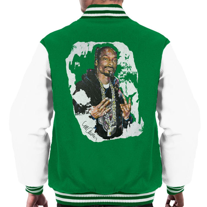 Sidney Maurer Original Portrait Of Snoop Dogg Mens Varsity Jacket - Mens Varsity Jacket