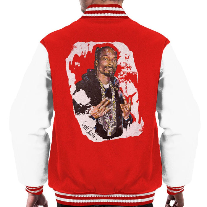 Sidney Maurer Original Portrait Of Snoop Dogg Mens Varsity Jacket - Mens Varsity Jacket