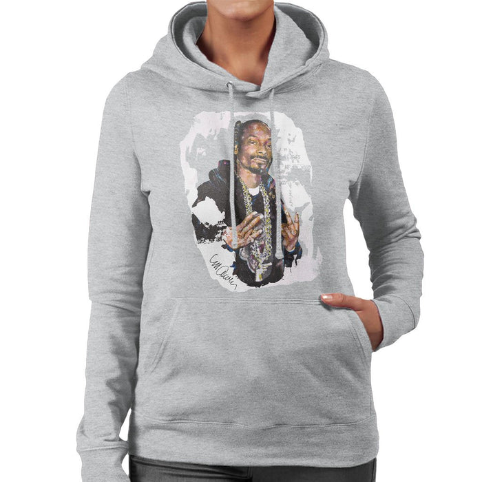 Sidney Maurer Original Portrait Of Snoop Dogg Womens Hooded Sweatshirt - Womens Hooded Sweatshirt