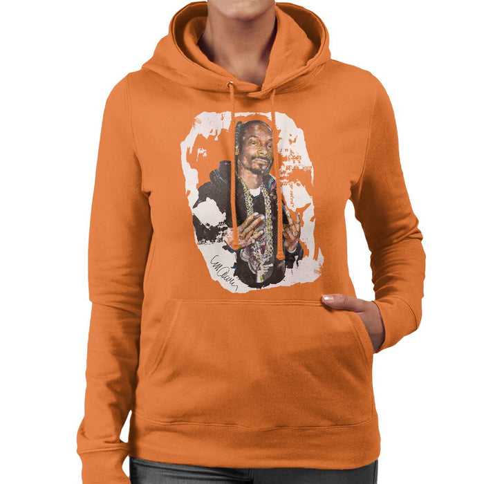 Sidney Maurer Original Portrait Of Snoop Dogg Womens Hooded Sweatshirt - Womens Hooded Sweatshirt