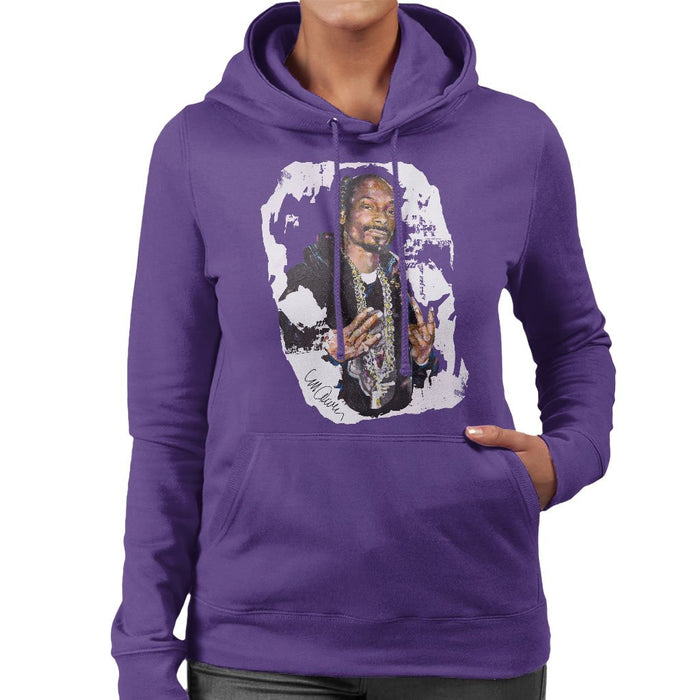 Sidney Maurer Original Portrait Of Snoop Dogg Womens Hooded Sweatshirt - Womens Hooded Sweatshirt