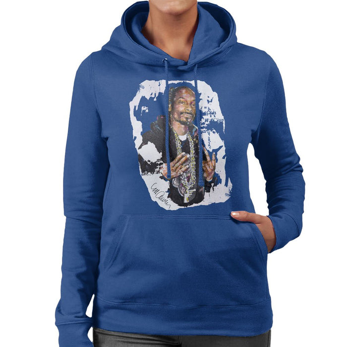 Sidney Maurer Original Portrait Of Snoop Dogg Womens Hooded Sweatshirt - Womens Hooded Sweatshirt