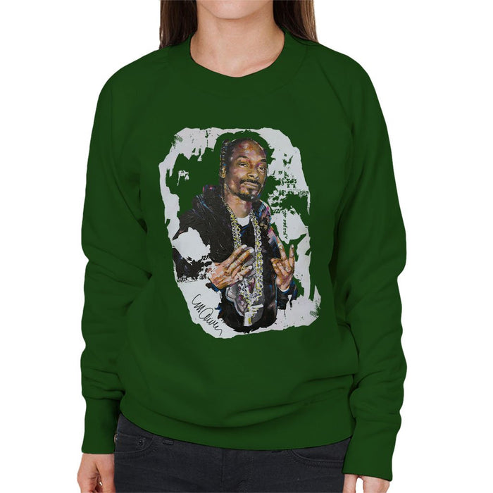 Sidney Maurer Original Portrait Of Snoop Dogg Womens Sweatshirt - Womens Sweatshirt
