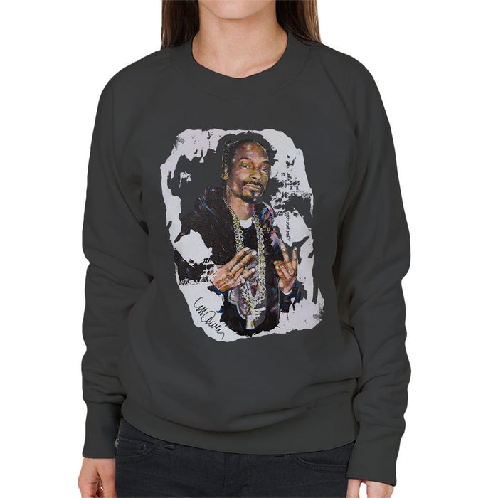 Sidney Maurer Original Portrait Of Snoop Dogg Womens Sweatshirt - Womens Sweatshirt
