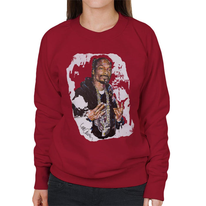 Sidney Maurer Original Portrait Of Snoop Dogg Womens Sweatshirt - Womens Sweatshirt