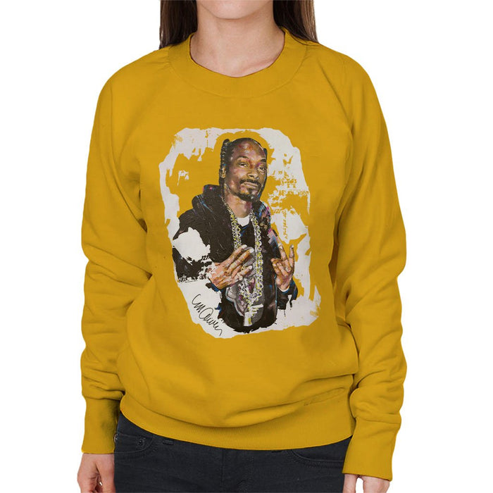 Sidney Maurer Original Portrait Of Snoop Dogg Womens Sweatshirt - Womens Sweatshirt