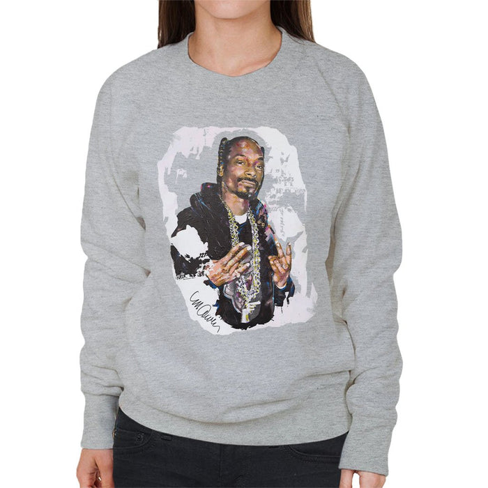 Sidney Maurer Original Portrait Of Snoop Dogg Womens Sweatshirt - Womens Sweatshirt