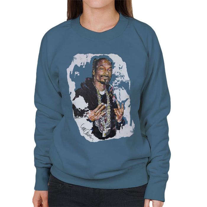 Sidney Maurer Original Portrait Of Snoop Dogg Womens Sweatshirt - Womens Sweatshirt