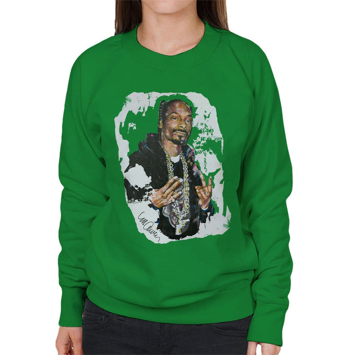 Sidney Maurer Original Portrait Of Snoop Dogg Womens Sweatshirt - Womens Sweatshirt