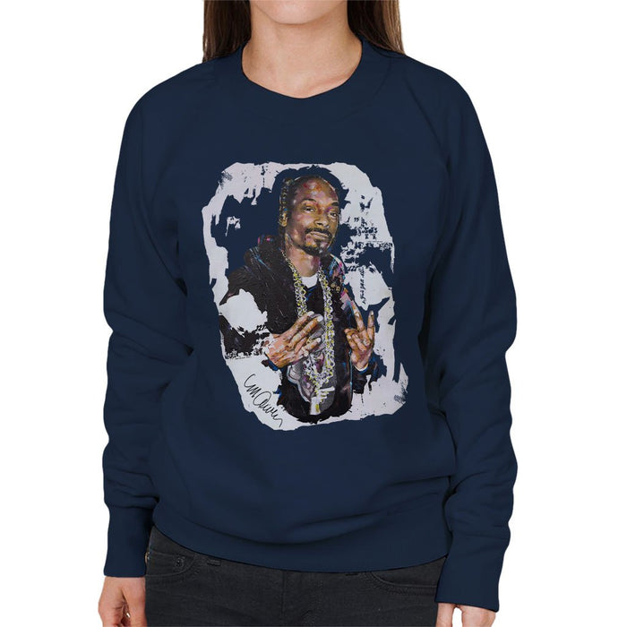 Sidney Maurer Original Portrait Of Snoop Dogg Womens Sweatshirt - Womens Sweatshirt