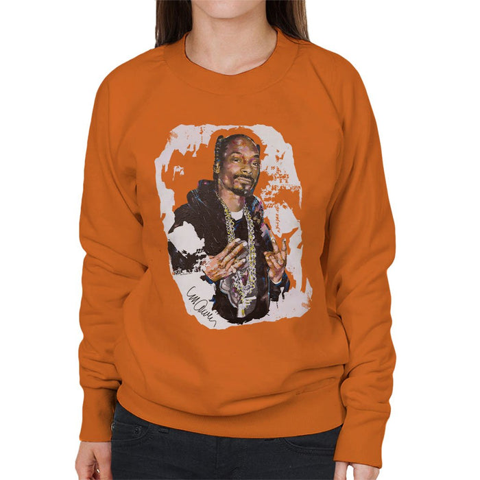 Sidney Maurer Original Portrait Of Snoop Dogg Womens Sweatshirt - Womens Sweatshirt