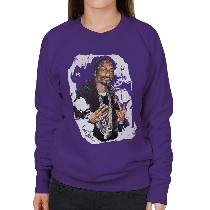 Sidney Maurer Original Portrait Of Snoop Dogg Womens Sweatshirt - Womens Sweatshirt
