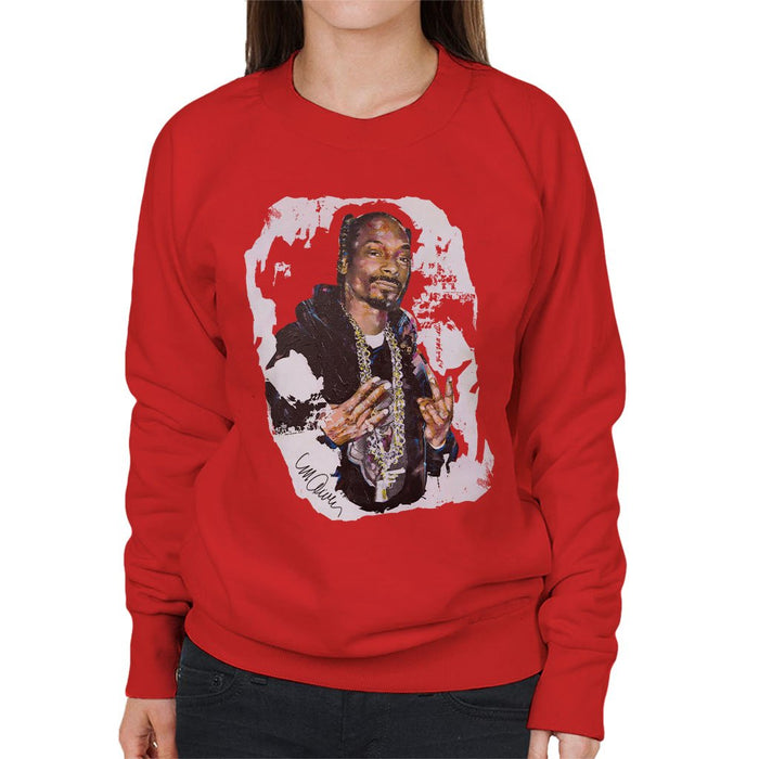 Sidney Maurer Original Portrait Of Snoop Dogg Womens Sweatshirt - Womens Sweatshirt